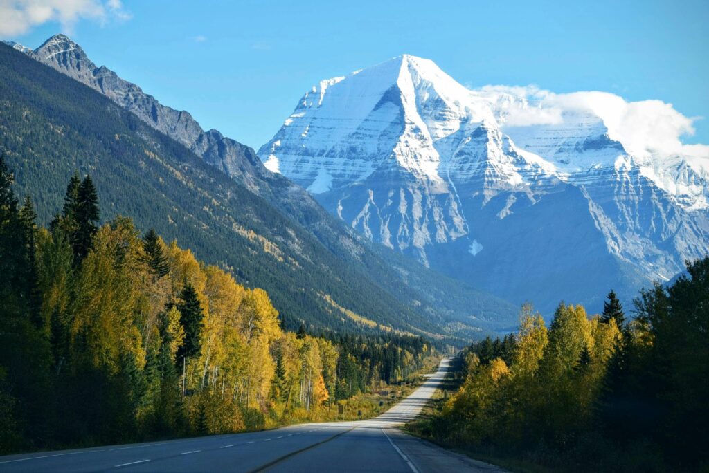 Road through mountains